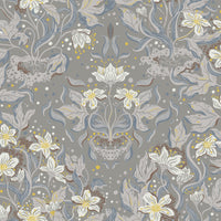 Lisa Bone Floral Damask Wallpaper Wallpaper A-Street Prints Double Roll Stone 