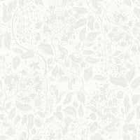 Turi Sage Twining Vines Wallpaper Wallpaper A-Street Prints Double Roll Light Grey 