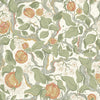 Kort Sage Fruit and Floral Wallpaper Wallpaper A-Street Prints Double Roll Green 