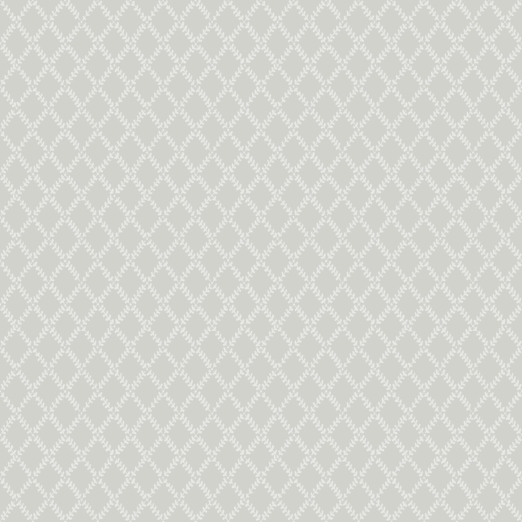 Trevor White Leaf Trellis Wallpaper Wallpaper A-Street Prints Double Roll Grey 