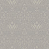 Mara Light Grey Tulip Ogee Wallpaper Wallpaper A-Street Prints Double Roll Grey 