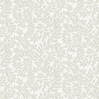 Lindlöv Grey Leafy Vines Wallpaper Wallpaper A-Street Prints Double Roll Light Grey 