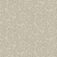 Lindlöv Grey Leafy Vines Wallpaper Wallpaper A-Street Prints Double Roll Taupe 