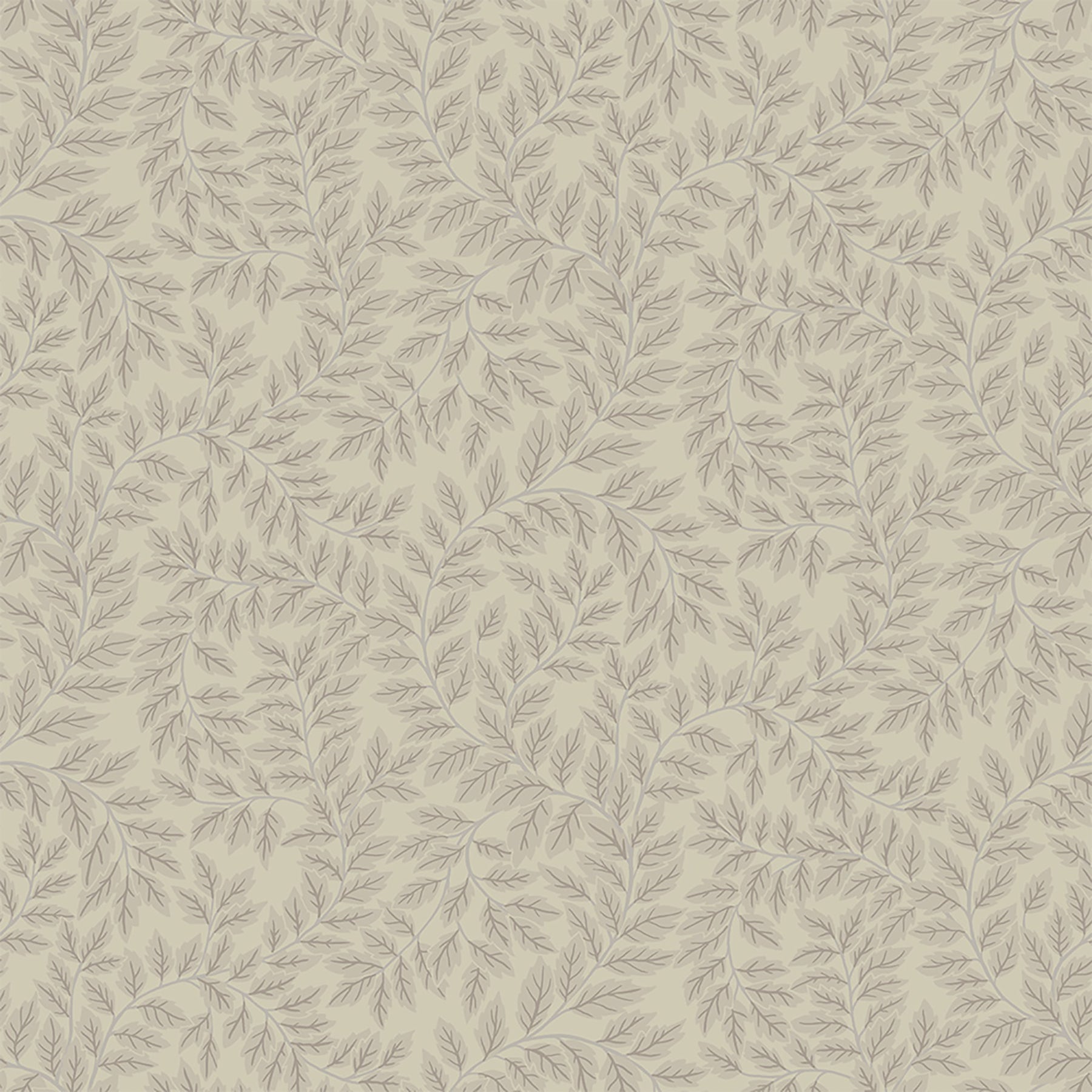 Lindlöv Grey Leafy Vines Wallpaper Wallpaper A-Street Prints Double Roll Taupe 