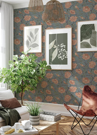 Bernadina Grey Rosebush Wallpaper Wallpaper A-Street Prints   