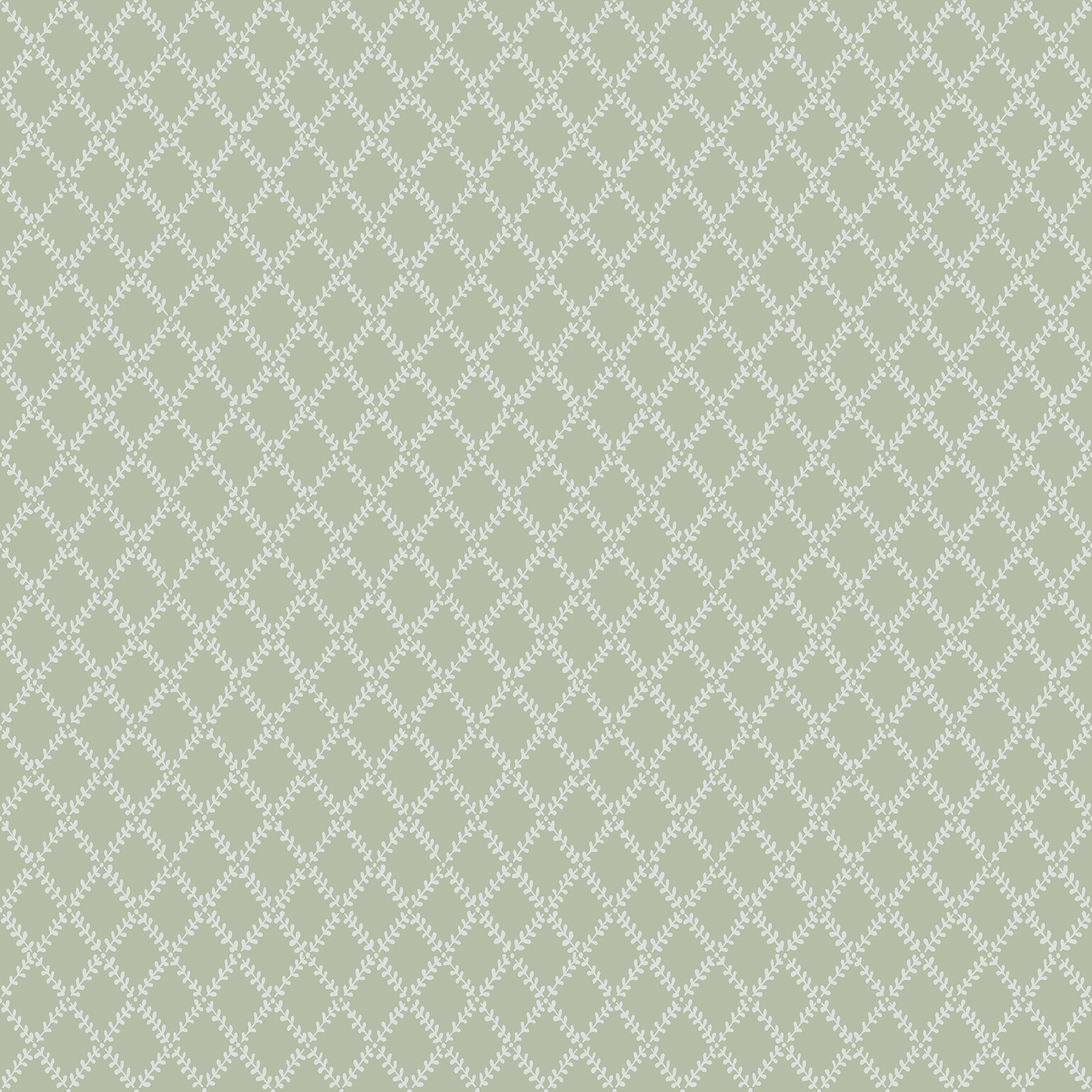 Trevor White Leaf Trellis Wallpaper Wallpaper A-Street Prints Double Roll Moss 