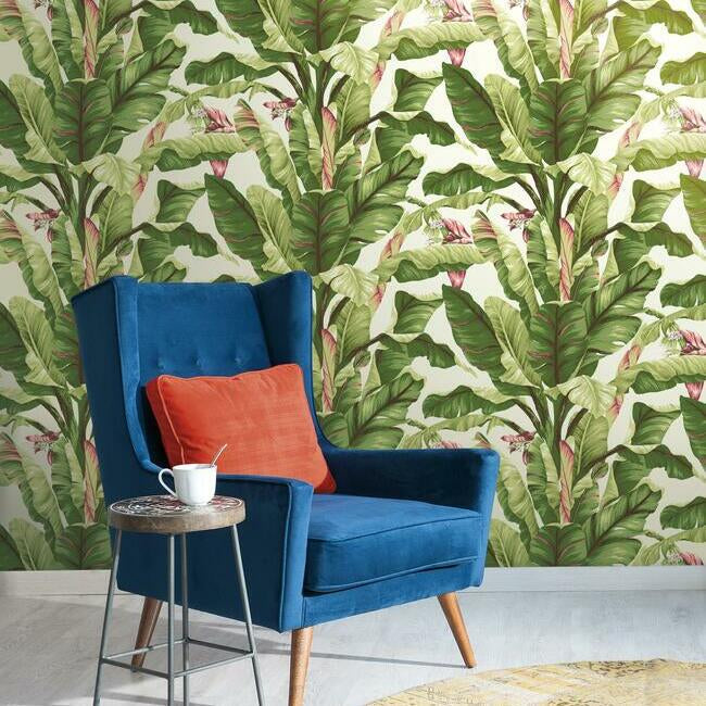 Banana Leaf Wallpaper Wallpaper Ashford House   