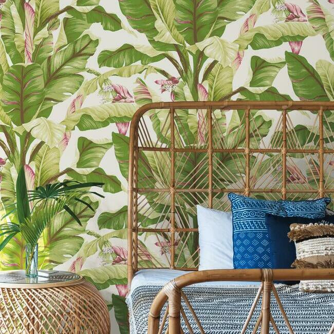 Banana Leaf Wallpaper Wallpaper Ashford House   