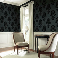 Graphic Damask Wallpaper Wallpaper York   