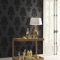 Graphic Damask Wallpaper Wallpaper York   