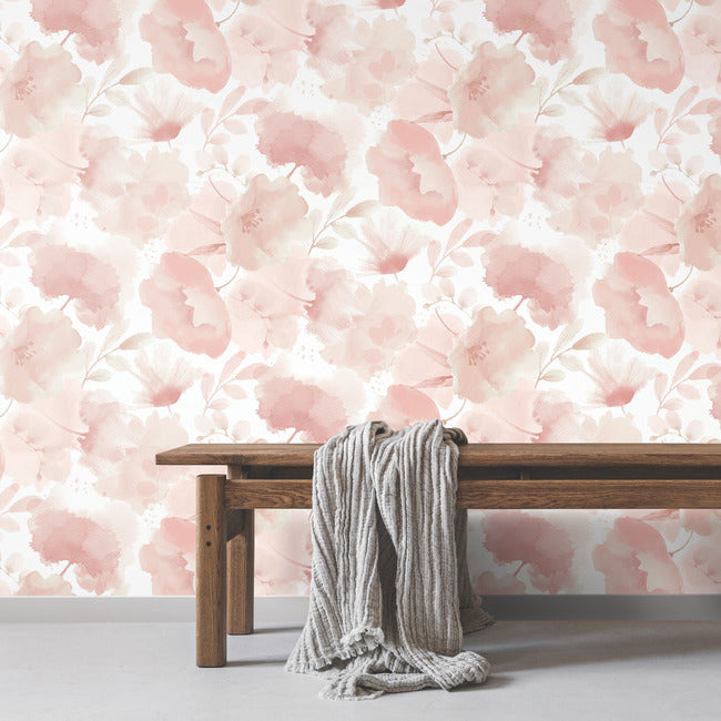 Watercolor Bouquet Wallpaper Wallpaper York Wallcoverings   