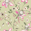 Dream Blossom Wallpaper Wallpaper York Wallcoverings Double Roll Light Green 