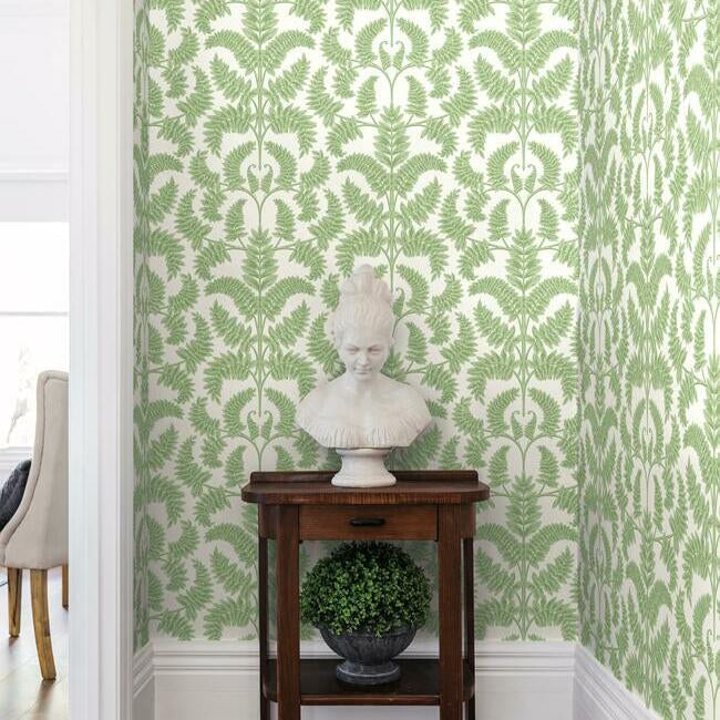 Royal Fern Damask Wallpaper Wallpaper York   