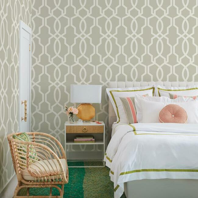 Hourglass Trellis Wallpaper Wallpaper York   