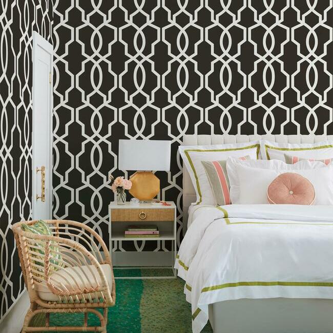 Hourglass Trellis Wallpaper Wallpaper York   