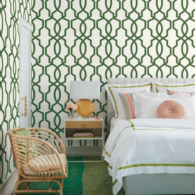 Hourglass Trellis Wallpaper Wallpaper York   