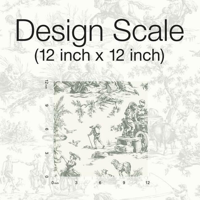 Toile De Jouy French Fabric Design Digital Paper Vol.3 