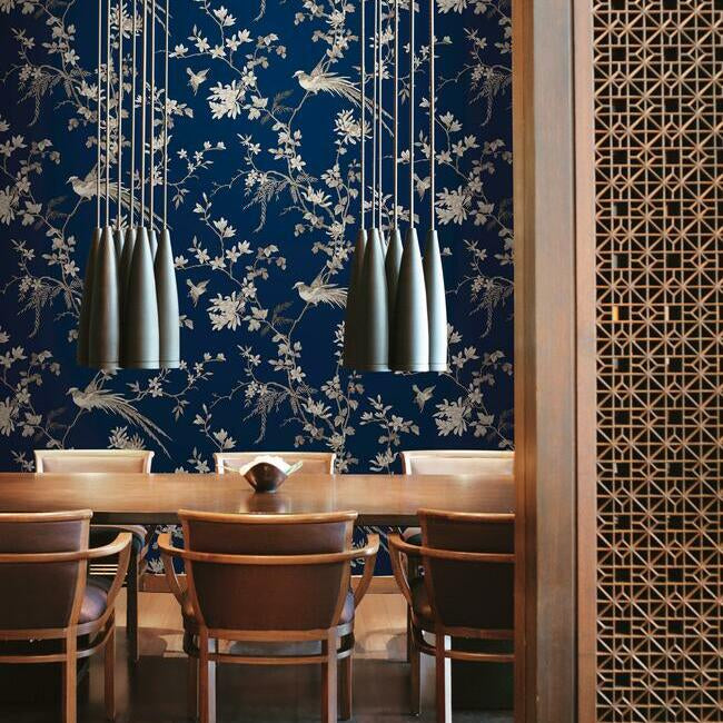 Empress Wallpaper • Chinoiserie Floral Wallpaper • Milton & King