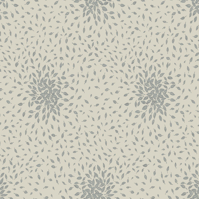 Petite Leaves Wallpaper Wallpaper Antonina Vella Double Roll Beige/Silver 