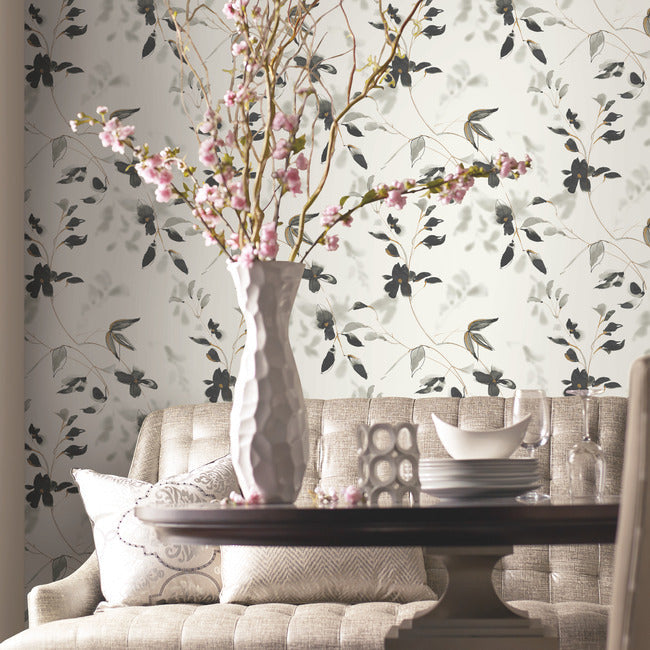 Linden Flower Premium Peel + Stick Wallpaper Peel and Stick Wallpaper Candice Olson   