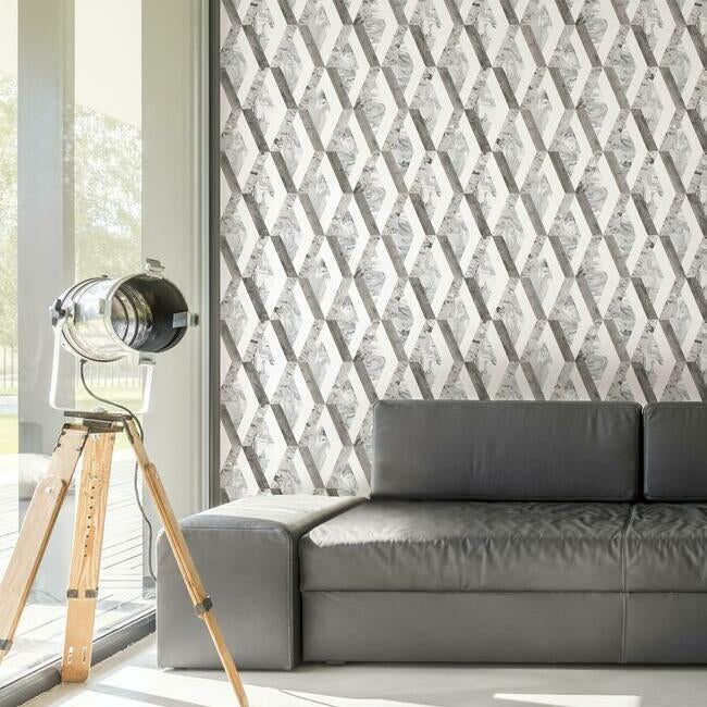 Statuary Diamond Inlay Peel and Stick Wallpaper – York Wallcoverings