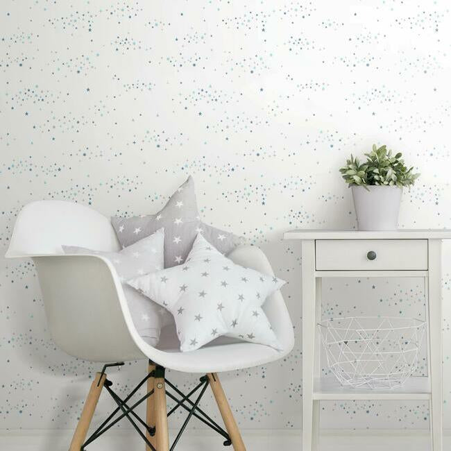 Starlight, Star Bright Premium Peel + Stick Wallpaper Peel and Stick Wallpaper York   