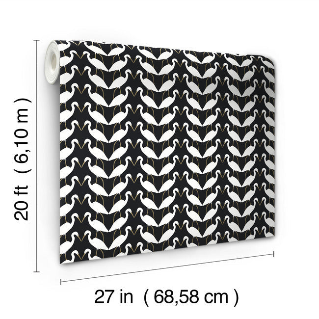 Elegant Birds Premium Peel + Stick Wallpaper Peel and Stick Wallpaper York   