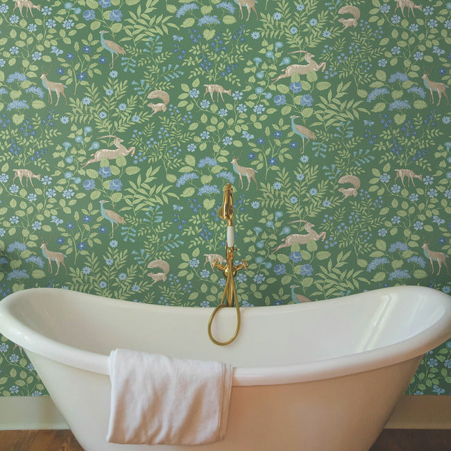 Woodland Floral Premium Peel + Stick Wallpaper