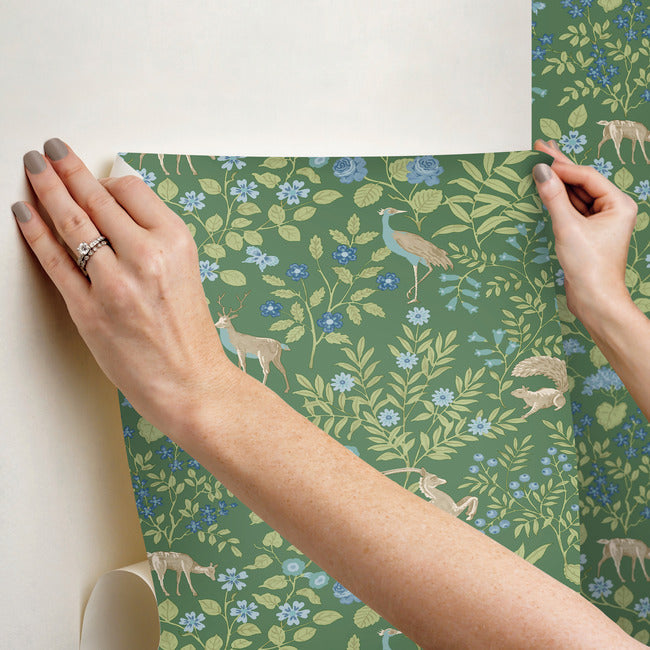 Woodland Floral Premium Peel + Stick Wallpaper