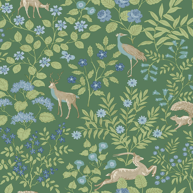 Woodland Floral Premium Peel + Stick Wallpaper