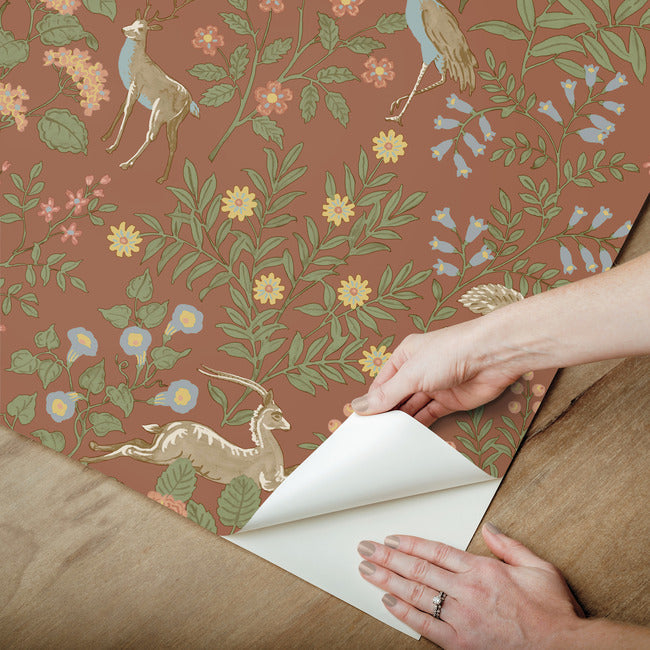 Woodland Floral Premium Peel + Stick Wallpaper