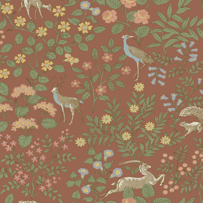 Woodland Floral Premium Peel + Stick Wallpaper