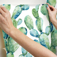 Prickly Pear Cactus Peel and Stick Wallpaper Peel and Stick Wallpaper RoomMates   