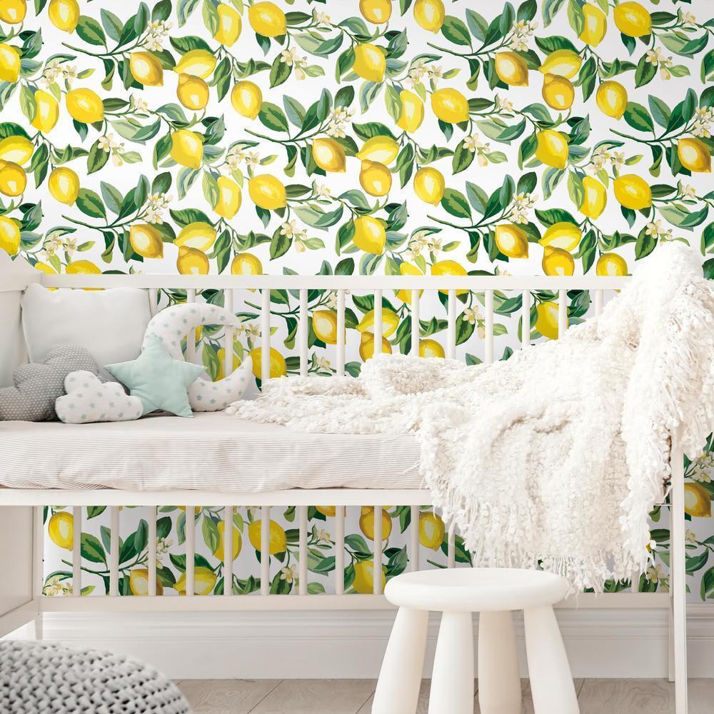 Wallpaper Peel and Stick Wallpaper Lemon Removable Wallpaper  Etsy  Peel  and stick wallpaper Removable wallpaper Wallpaper