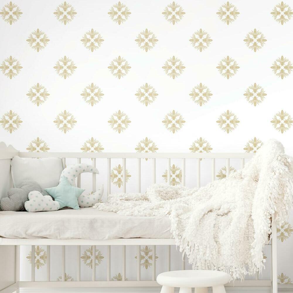 Honey Bee Peel and Stick Wallpaper – York Wallcoverings