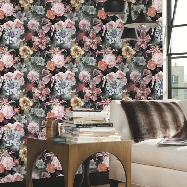 Vintage Floral Blooms Peel and Stick Wallpaper – York Wallcoverings