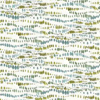 Dotted Line Peel and Stick Wallpaper Peel and Stick Wallpaper RoomMates Roll Green 