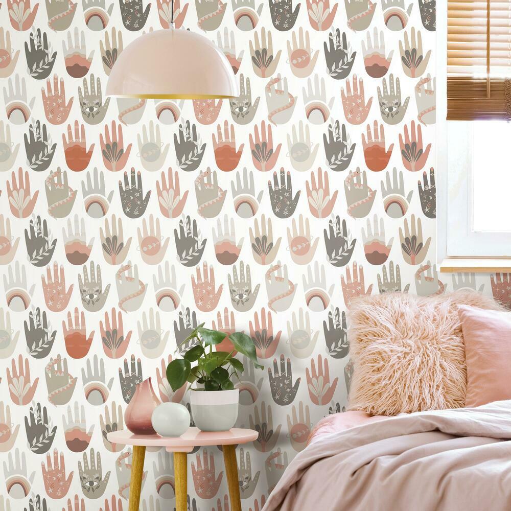 Hamsa Peel & Stick Wallpaper Peel and Stick Wallpaper RoomMates   