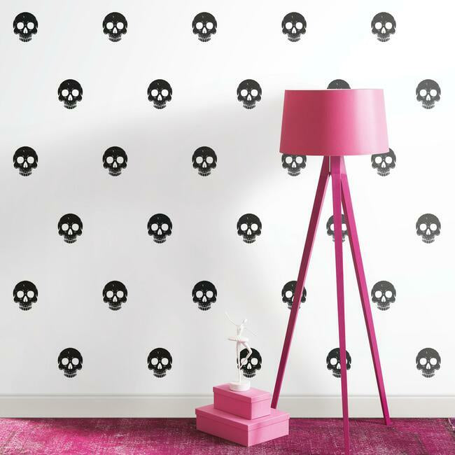 Disney Cruella Glamour Skulls Peel & Stick Wallpaper Peel and Stick Wallpaper RoomMates   