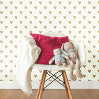 Heart Peel and Stick Wallpaper Peel and Stick Wallpaper RoomMates   
