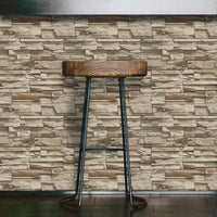 Stacked Stone Peel and Stick Wallpaper Peel and Stick Wallpaper RoomMates   