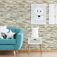 Stacked Stone Peel and Stick Wallpaper Peel and Stick Wallpaper RoomMates   