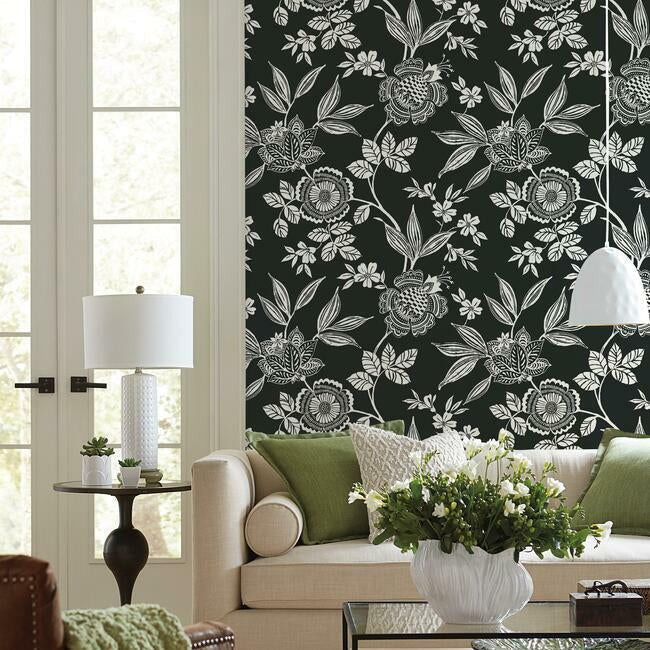 Wood Cut Jacobean Wallpaper Wallpaper York   