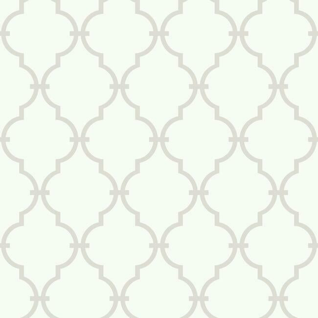 Modern Trellis Sure Strip Wallpaper Wallpaper York Double Roll Stone 