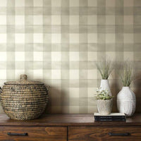 Watercolor Check Wallpaper Wallpaper Magnolia Home   