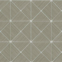 Double Diamonds Premium Peel + Stick Wallpaper Peel and Stick Wallpaper York Roll Taupe 