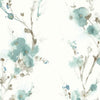 Charm Premium Peel + Stick Wallpaper Peel and Stick Wallpaper Candice Olson Roll Teal 