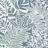 Jungle Leaves Wallpaper Wallpaper York Double Roll Blue 